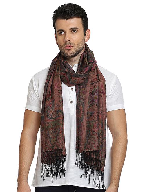 multi colored pure silk shawl - 18109883 - Very Small Image - 1