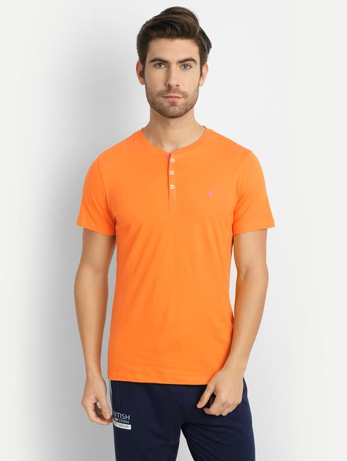 orange cotton t-shirt - 18110062 - Very Small Image - 1