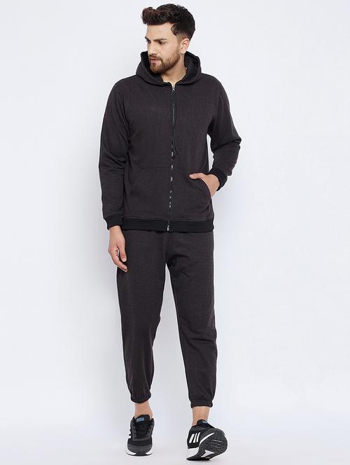 solid full length track suit - 18110195 - Very Small Image - 1