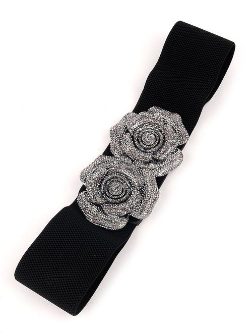 silver leather belt - 18110430 - Very Small Image - 1