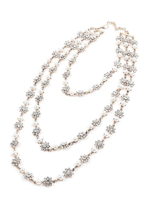 white metal necklace - 18110444 - Very Small Image - 1