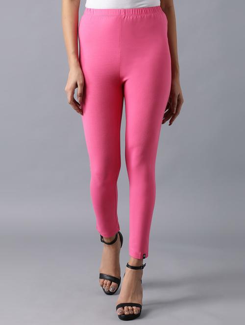 pink cotton leggings - 18111926 - Very Small Image - 1