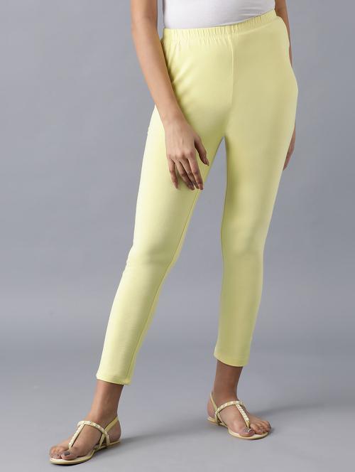 yellow cotton leggings - 18111929 - Very Small Image - 1