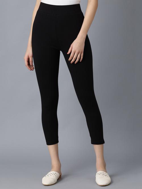 high rise ankle length leggings - 18111951 - Very Small Image - 1
