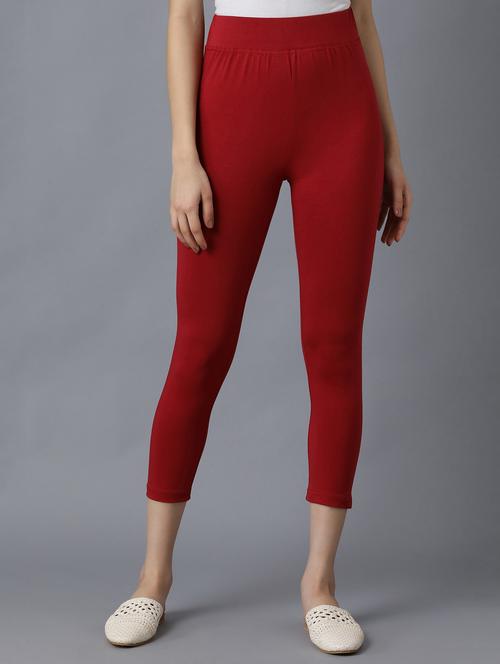high rise ankle length leggings - 18111961 - Very Small Image - 1
