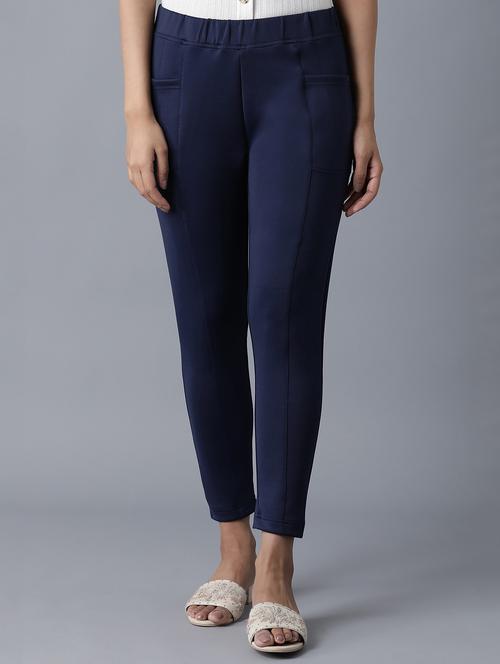 high rise ankle length leggings - 18111962 - Very Small Image - 1