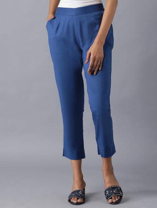 blue cotton trousers - 18111989 - Very Small Image - 1