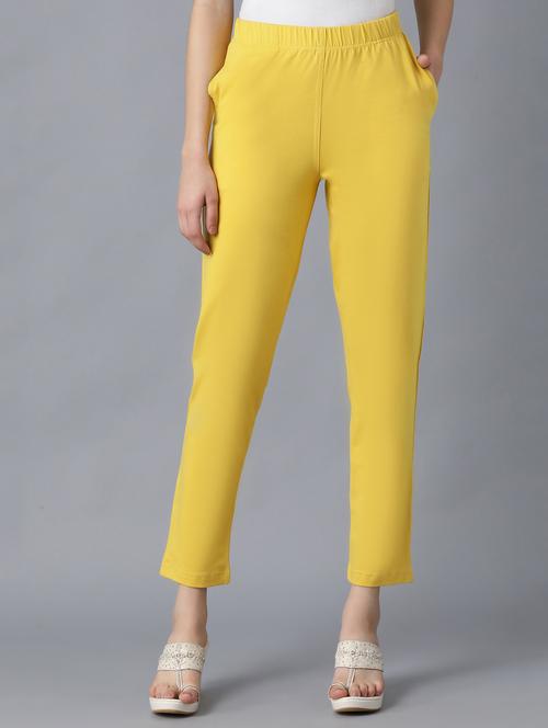 yellow cotton trousers - 18112015 - Very Small Image - 1