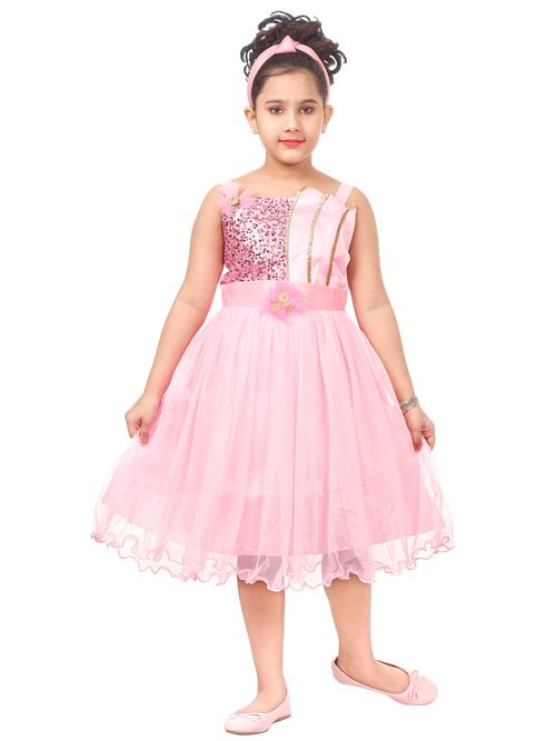 girls midi/knee length party dress (white, - 18112532 - Very Small Image - 1