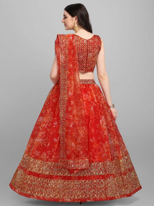 lehenga fabric :- organza lehenga inner - 18112645 - Very Small Image - 1