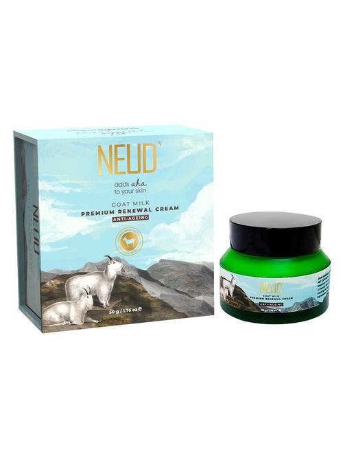 neud goat milk premium skin renewal cream for men & women – 1 pack (50 g) - 18112930 - Very Small Image - 1