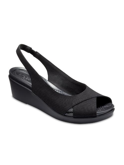 crocs leighann black women wedge - 7 (uk) - 18113013 - Very Small Image - 1