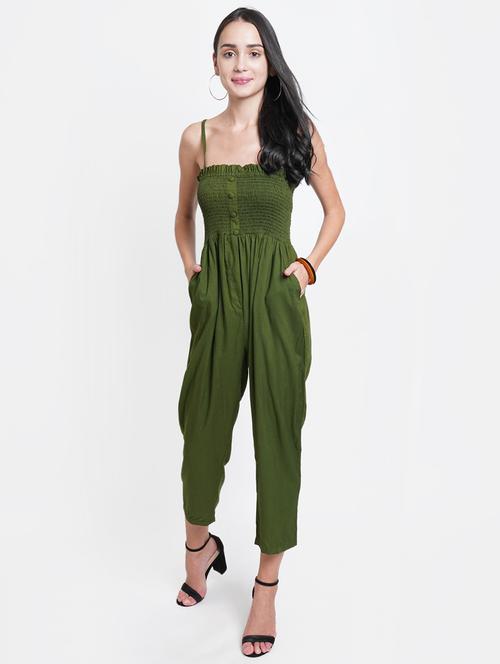 cami neck solid jumpsuit - 18113050 - Very Small Image - 1