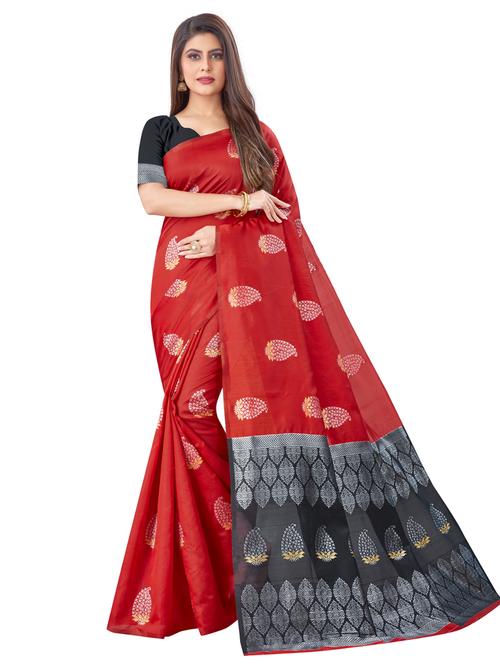 jacquard work banarasi saree with blouse - 18113230 - Very Small Image - 1