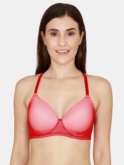 red solid t-shirt bra - 18113495 - Very Small Image - 1