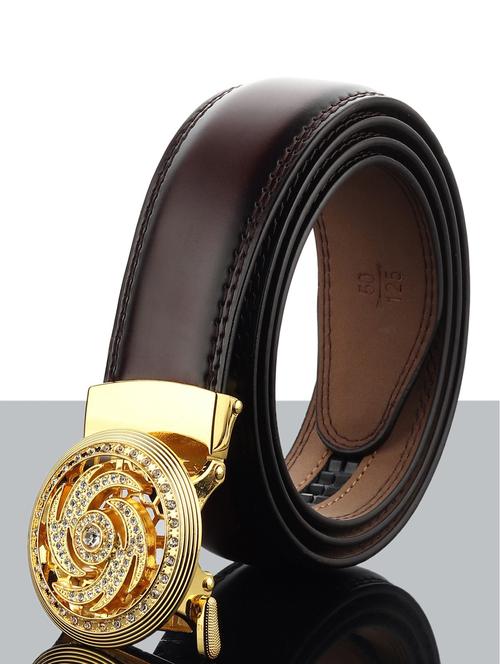 dark brown leatherette belt - 18113526 - Very Small Image - 1