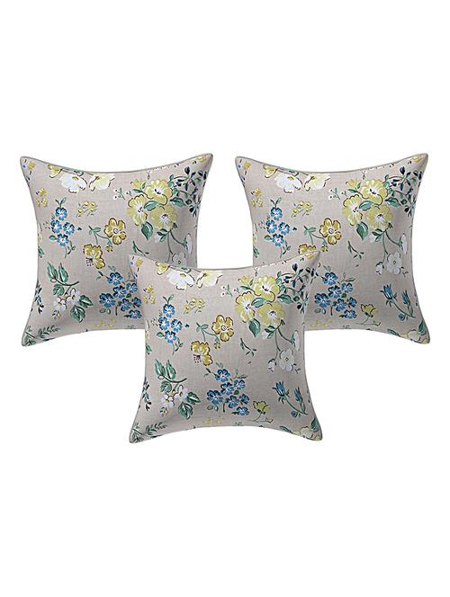 texstylers rversible assorted thick cotton block printed 16x16 inches jaipuri print cushion cover(pack of 3) - 18114015 - Very Small Image - 1