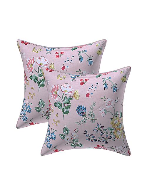 texstylers rversible assorted thick cotton block printed 24x24 inches jaipuri print cushion cover(pack of 2) - 18114081 - Very Small Image - 1
