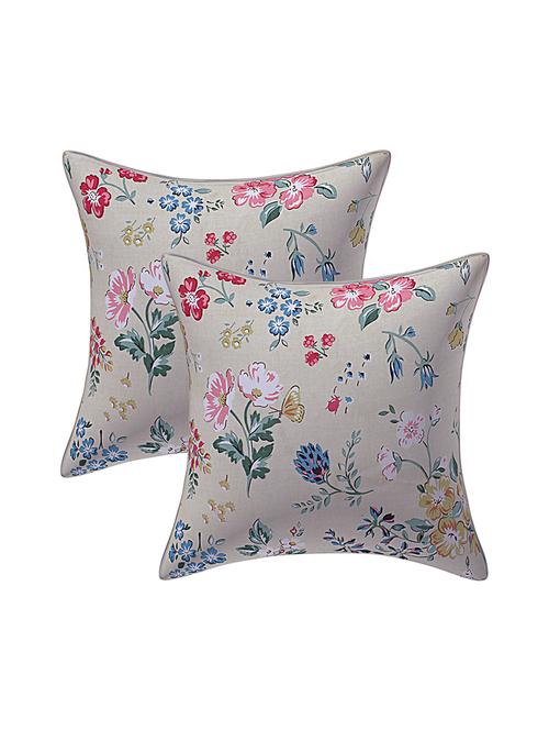 texstylers rversible assorted thick cotton block printed 24x24 inches jaipuri print cushion cover(pack of 2) - 18114083 - Very Small Image - 1
