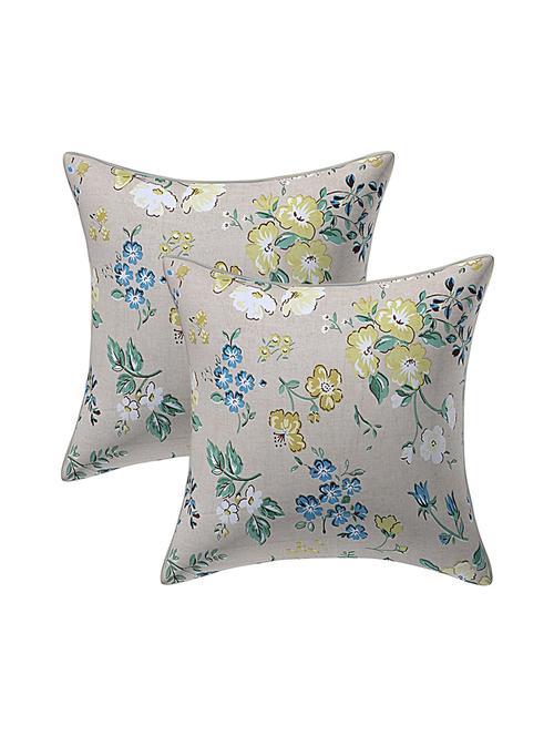 texstylers rversible assorted thick cotton block printed 24x24 inches jaipuri print cushion cover(pack of 2) - 18114084 - Very Small Image - 1
