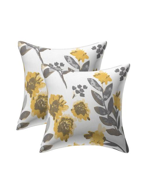texstylers rversible assorted thick cotton block printed 24x24 inches jaipuri print cushion cover(pack of 2) - 18114087 - Very Small Image - 1