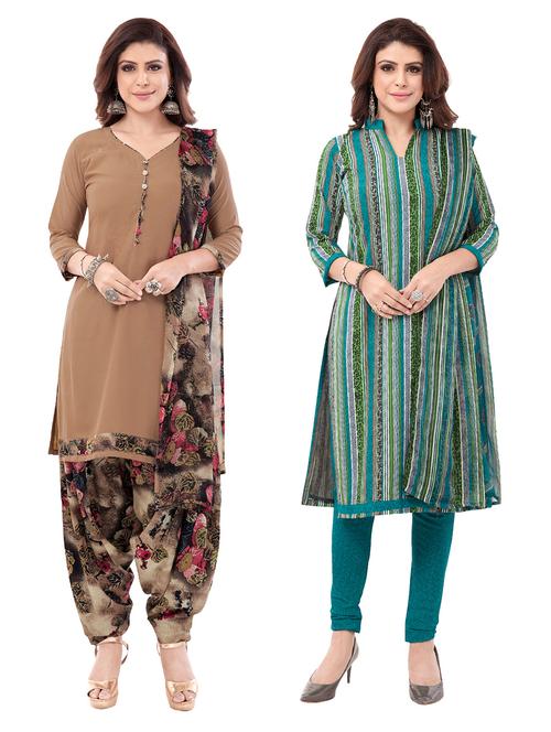 set of two combos unstitched suit - 18114912 - Very Small Image - 1
