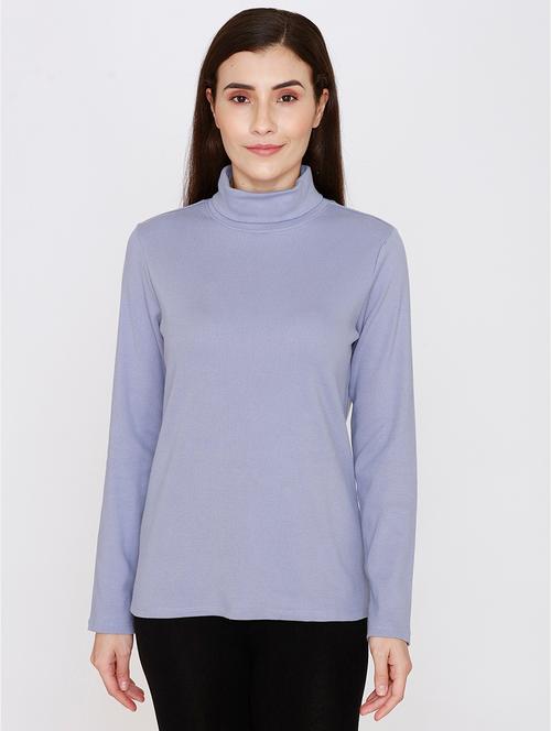 turtle neck solid top - 18116198 - Very Small Image - 1
