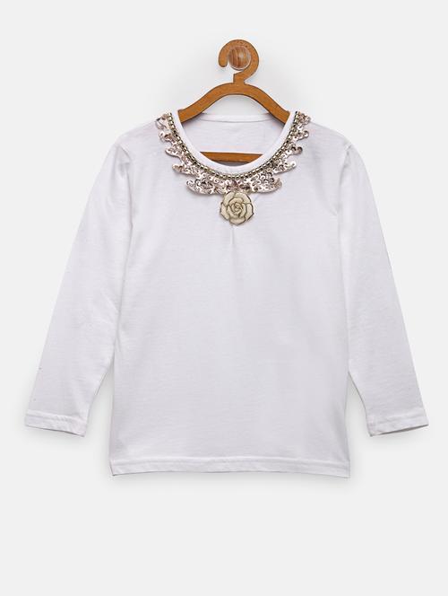 white cotton regular tee - 18117526 - Very Small Image - 1