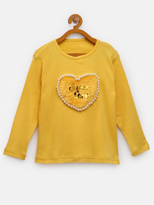 yellow cotton regular tee - 18117527 - Very Small Image - 1