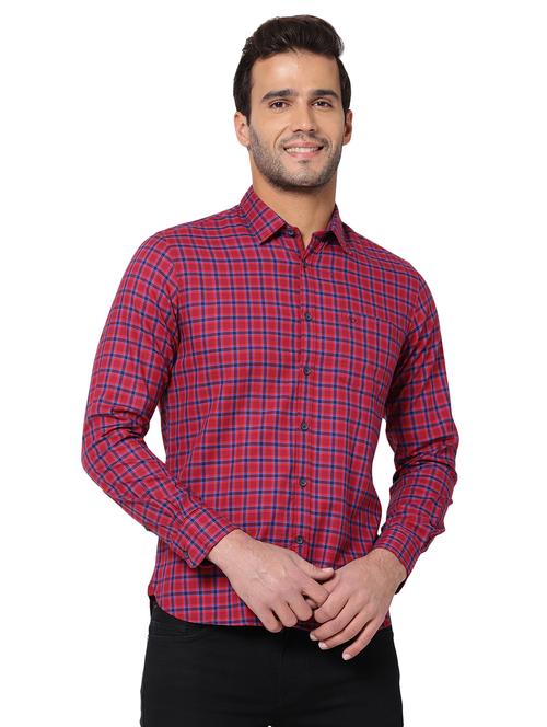 red checked casual shirt - 18119184 - Very Small Image - 1