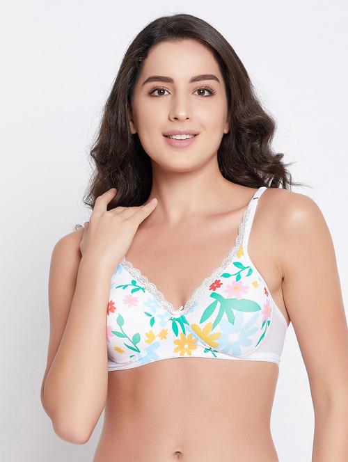 white printed t-shirt bra - 18119771 - Very Small Image - 1