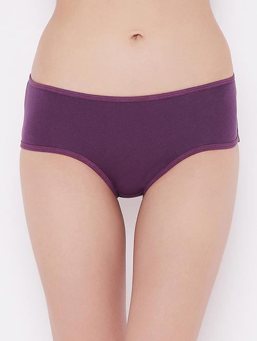 purple printed hipster panty - 18119918 - Very Small Image - 1