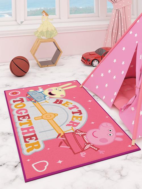 athom living peppa pig better together kids carpet pink 90x150 cm - 18120437 - Very Small Image - 1