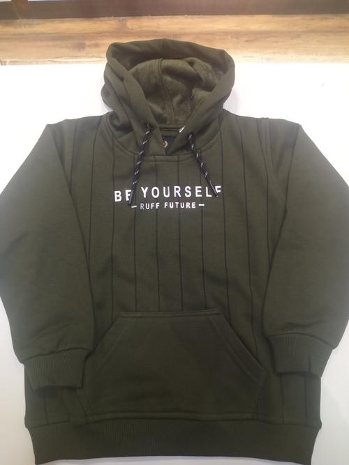 kid's sweatshirt green olive color - 18120529 - Very Small Image - 1