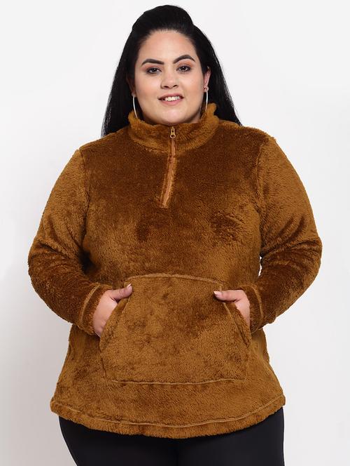 stand collar plus sweatshirt - 18120634 - Very Small Image - 1