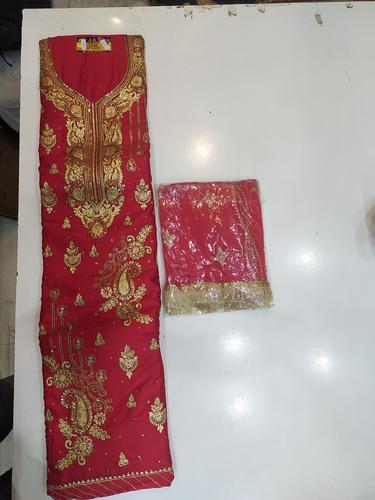 cotton suit salwar and dupatta rad - 18120804 - Very Small Image - 1