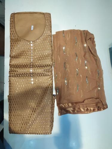 suit salwar and dupatta brown - 18120808 - Very Small Image - 1