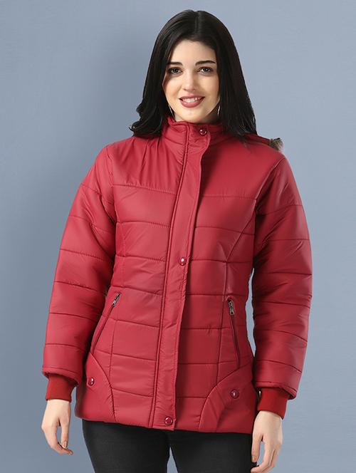 hooded neck parka jacket - 18138377 - Very Small Image - 1