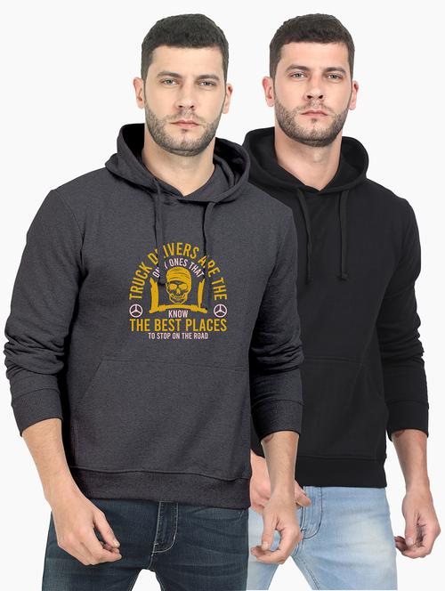 multi colored fleece chest print sweatshirt - 18139033 - Very Small Image - 1