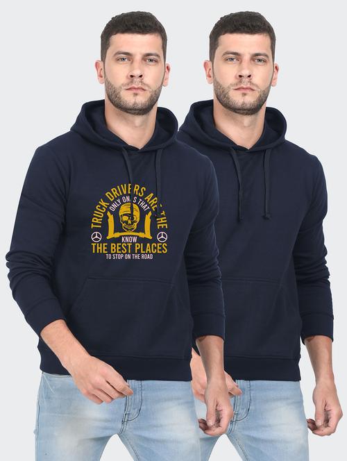 multi colored fleece chest print sweatshirt - 18139069 - Very Small Image - 1