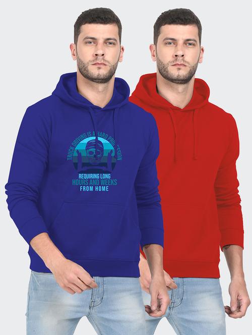 multi colored fleece chest print sweatshirt - 18139232 - Very Small Image - 1