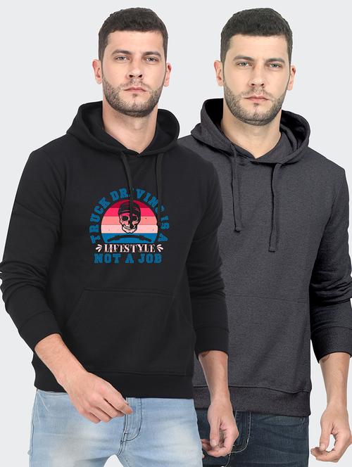set of 2 chest print sweatshirt - 18139247 - Very Small Image - 1