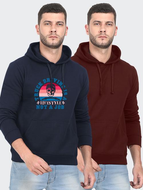 set of 2 chest print sweatshirt - 18139291 - Very Small Image - 1
