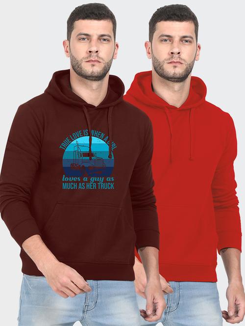 multi colored fleece chest print sweatshirt - 18139496 - Very Small Image - 1