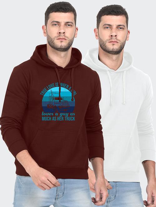 multi colored fleece chest print sweatshirt - 18139498 - Very Small Image - 1