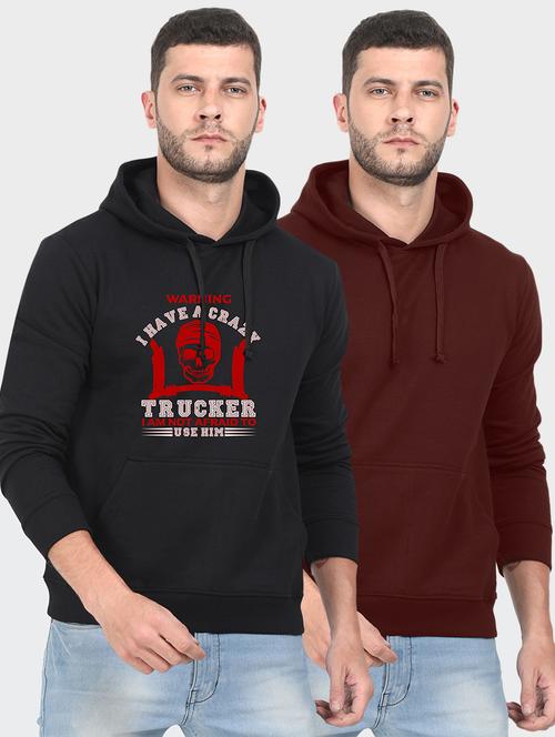 multi colored fleece chest print sweatshirt - 18139531 - Very Small Image - 1