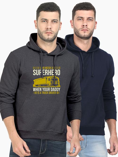 multi colored fleece chest print sweatshirt - 18139580 - Very Small Image - 1