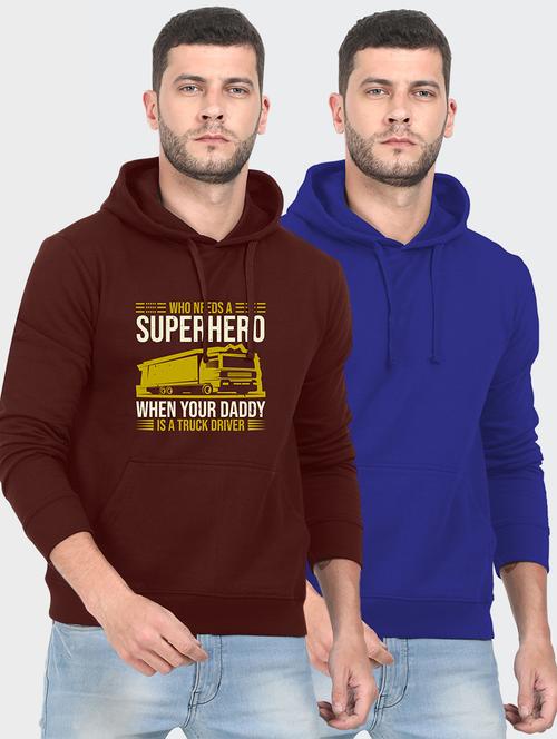 multi colored fleece chest print sweatshirt - 18139602 - Very Small Image - 1