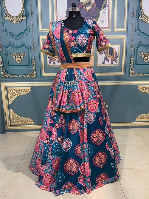 lehenga fabric:- taffeta silk lehenga work:- - 18139985 - Very Small Image - 1