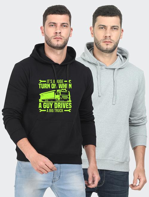multi colored fleece chest print sweatshirt - 18140090 - Very Small Image - 1